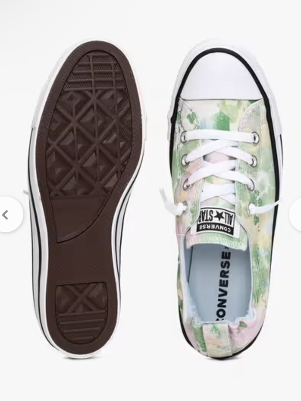 Converse CTAS Shoreline Washed Floral Elastic Back Slip On Sneakers Women’s Sz 8 - Picture 10 of 10